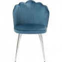 Chaise Princess velours bleu Kare Design