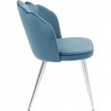 Chaise Princess velours bleu Kare Design