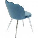 Chaise Princess velours bleu Kare Design