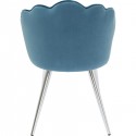 Chaise Princess velours bleu Kare Design