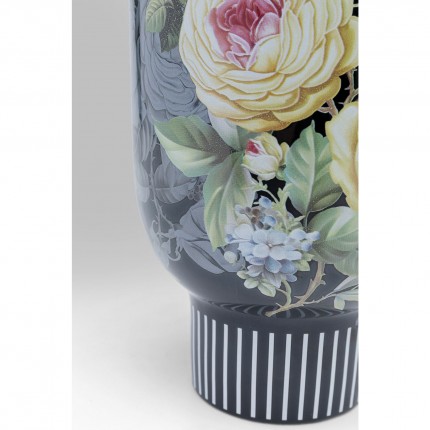 Vase noir fleurs 27cm Kare Design