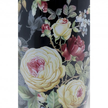 Vase noir fleurs 27cm Kare Design