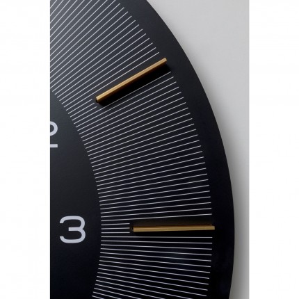 Horloge murale Lio noir 60cm Kare Design