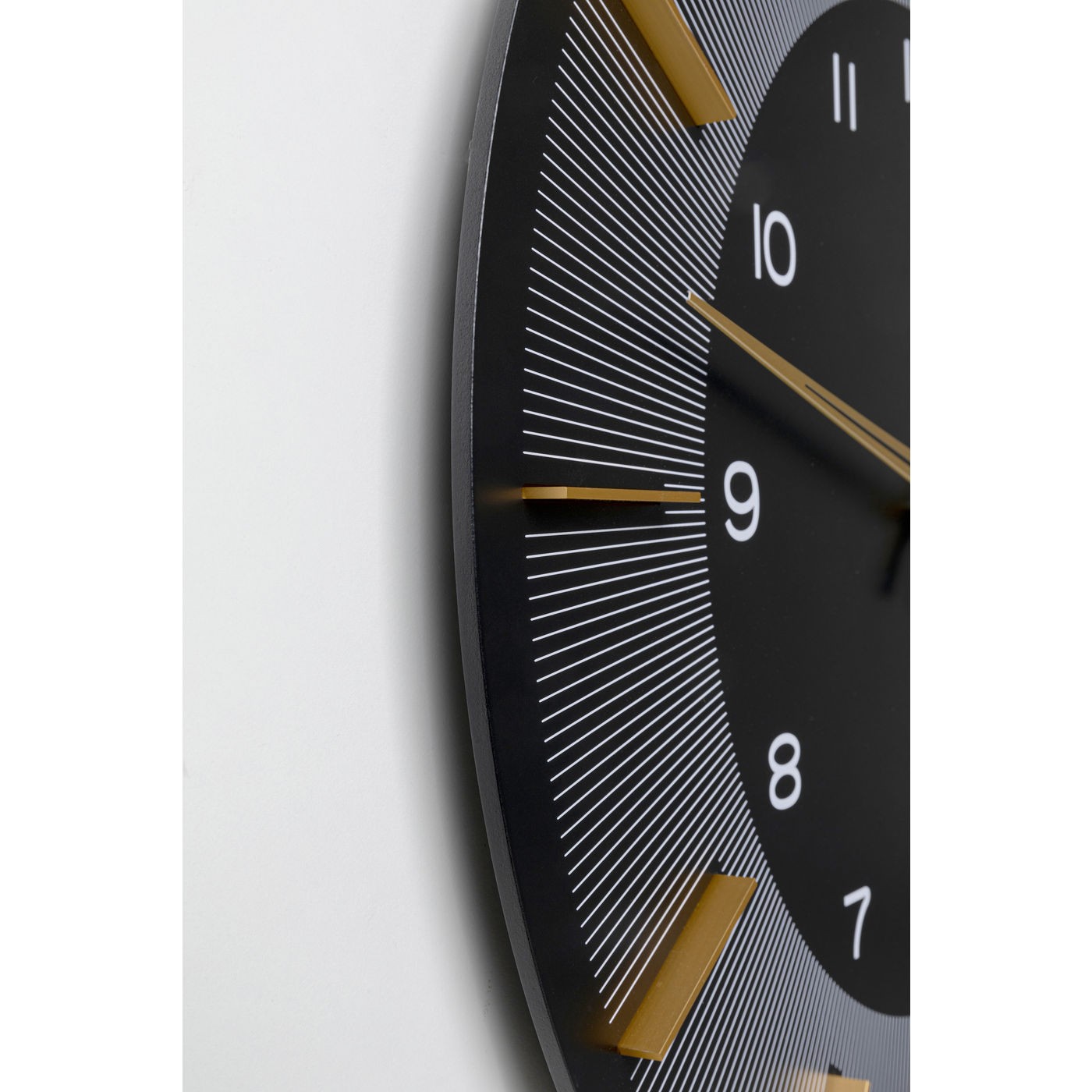 Horloge murale Lio 60cm noire Kare Design