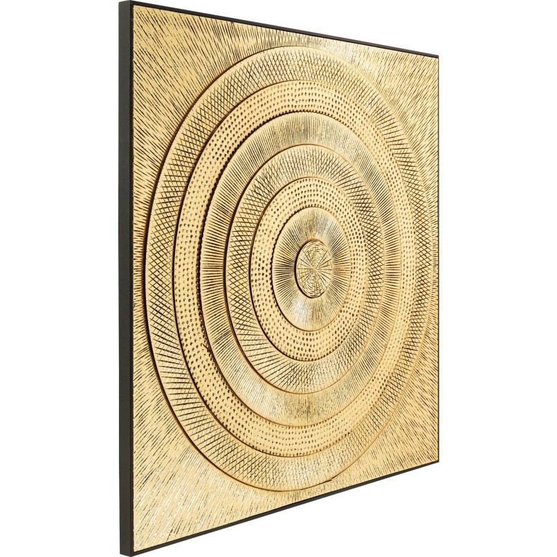 Tableau Art Circle doré 120x120 Kare Design