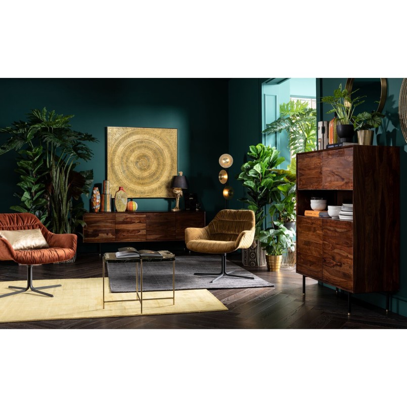 Tableau Art Circle doré 120x120 Kare Design