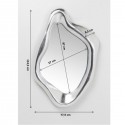 Miroir Hologram argenté 119x76cm Kare Design