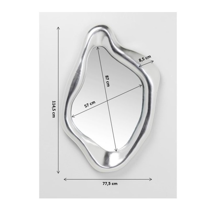 Mirror Hologram Silver 119x76cm Kare Design