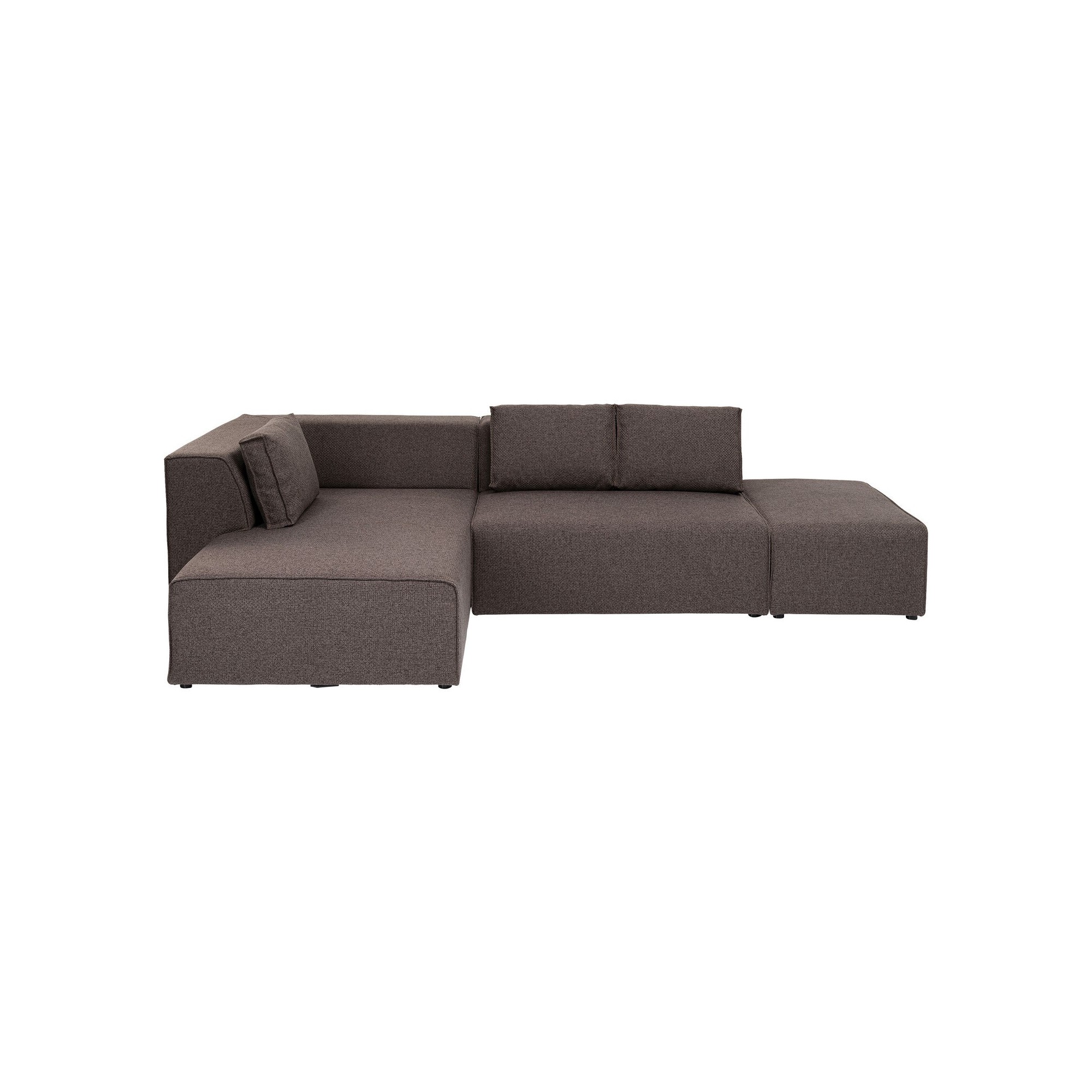 Canapé d'angle Infinity Dolce marron gauche Kare Design