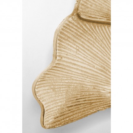 Déco murale feuilles de ginkgo dorée 36cm Kare Design