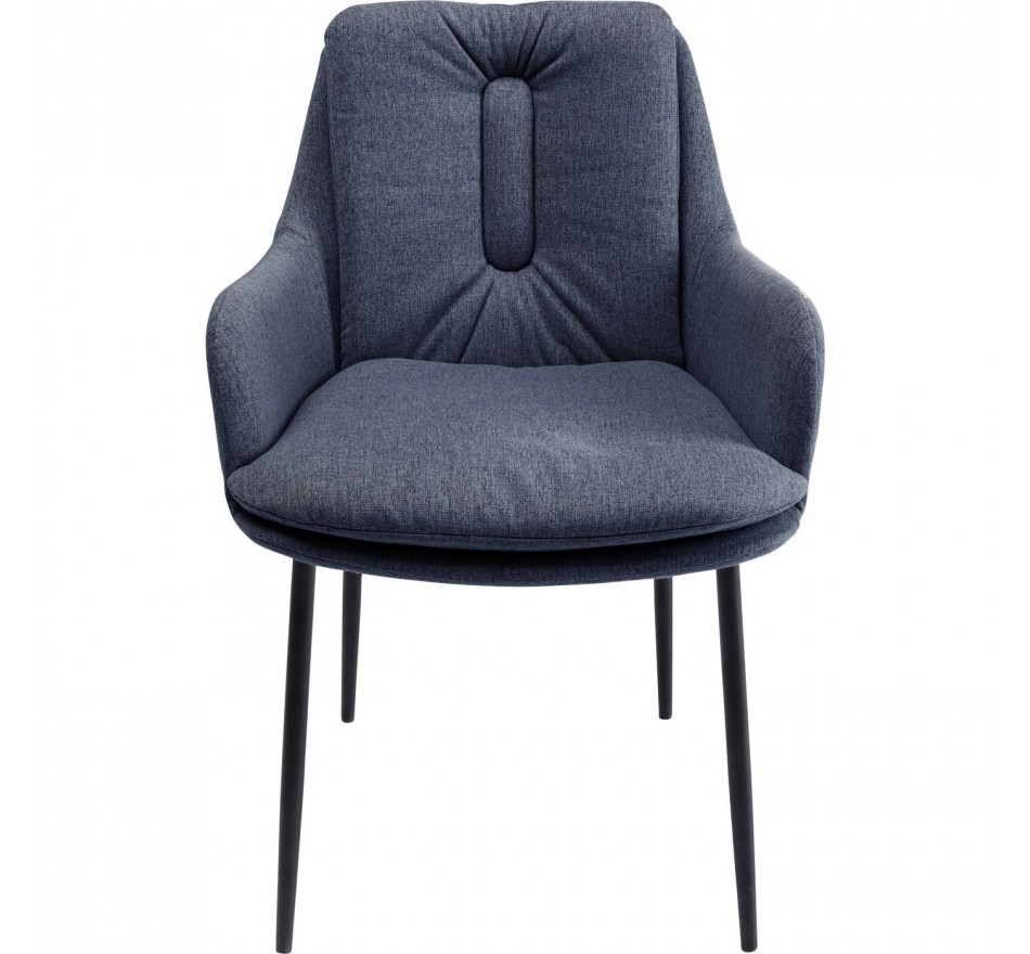 Chaise avec accoudoirs gris Thea Kare Design