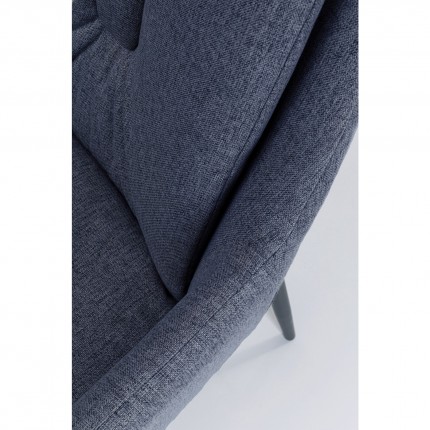Chaise avec accoudoirs gris Thea Kare Design