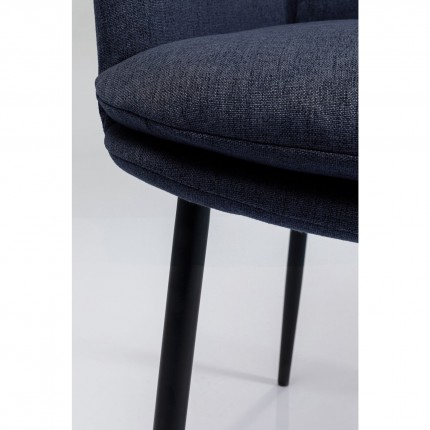 Chaise avec accoudoirs gris Thea Kare Design