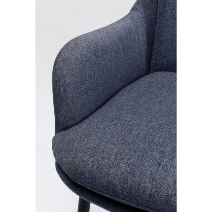 Chaise avec accoudoirs gris Thea Kare Design