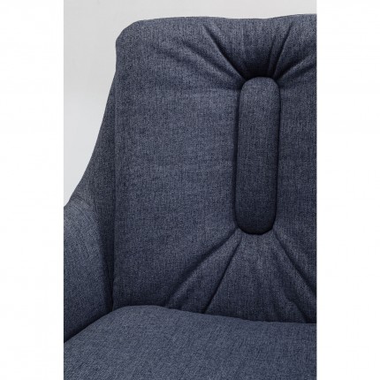 Chaise avec accoudoirs gris Thea Kare Design