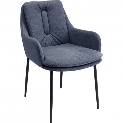 Chaise avec accoudoirs gris Thea Kare Design