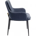 Chaise avec accoudoirs gris Thea Kare Design