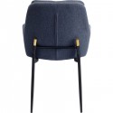 Chaise avec accoudoirs gris Thea Kare Design