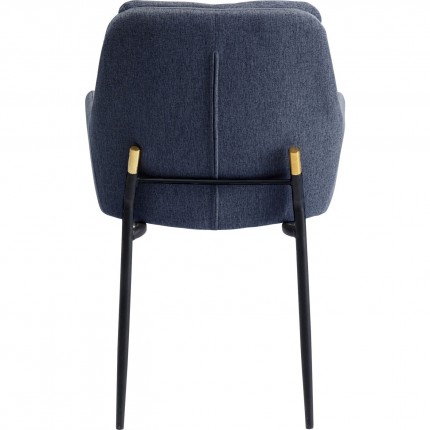 Chaise avec accoudoirs gris Thea Kare Design