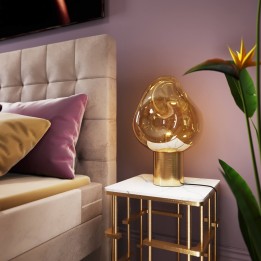 Lampe à poser Dough doré