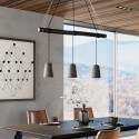 Suspension Dining Concrete trois noire Kare Design