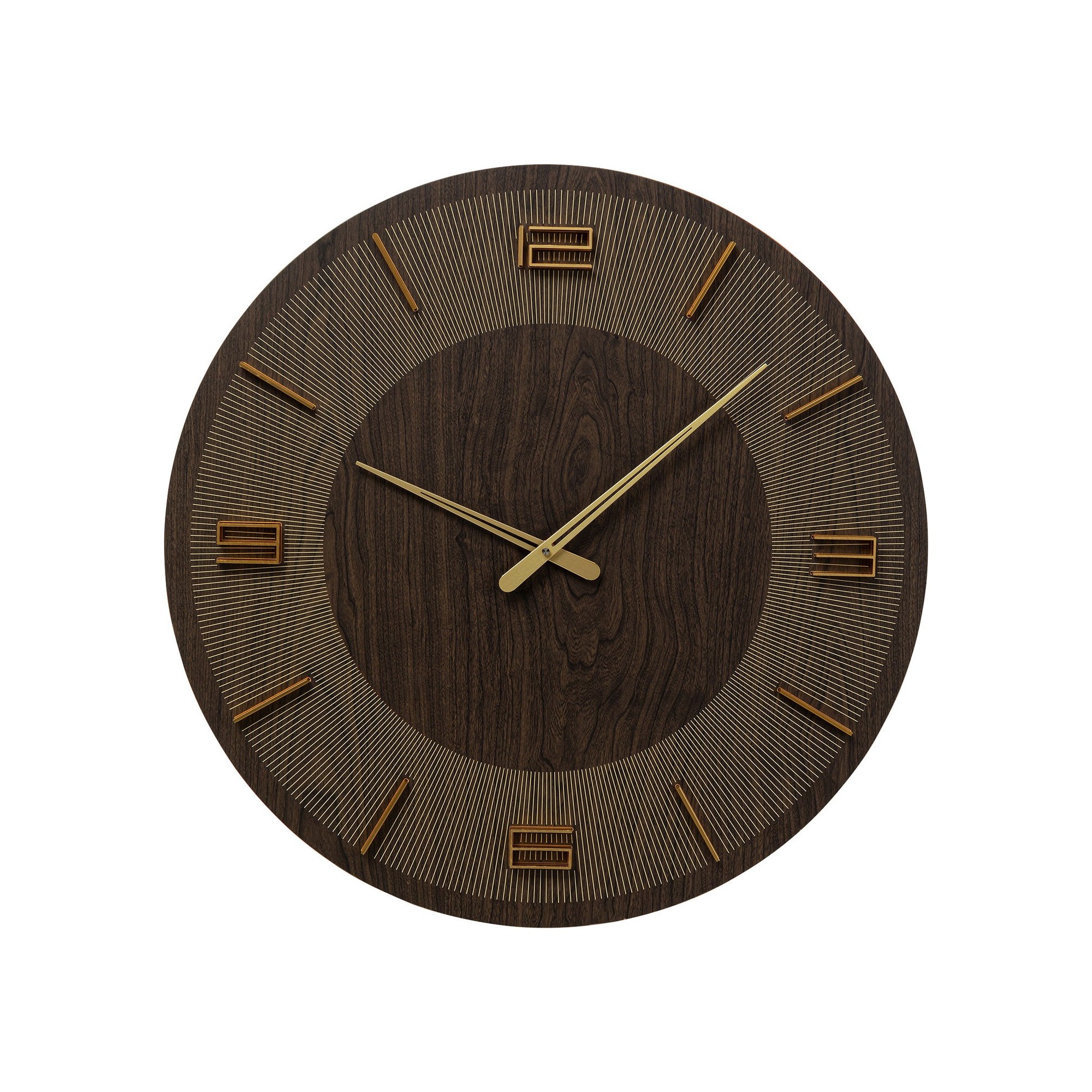 Horloge murale Levi marron 60cm Kare Design