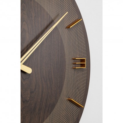 Horloge murale Levi 60cm marron Kare Design