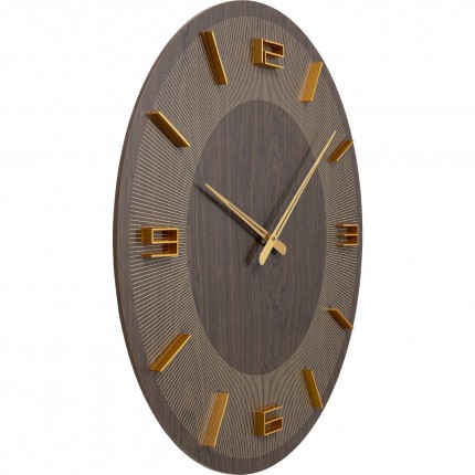 Horloge murale Levi 60cm marron Kare Design