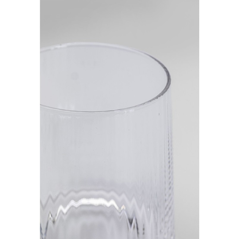 Verre à eau Riffle 11cm set de 4 Kare Design