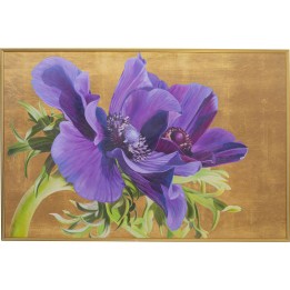 Tableau encadré fleurs violet 100x150cm Kare Design