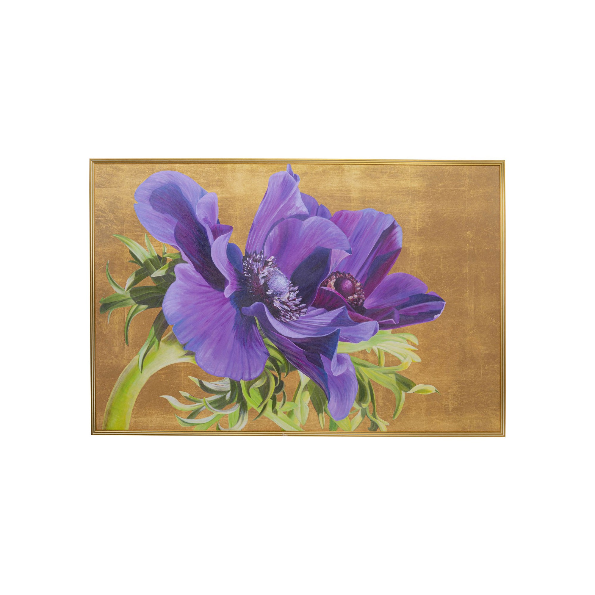 Tableau encadré fleurs violet 100x150cm Kare Design