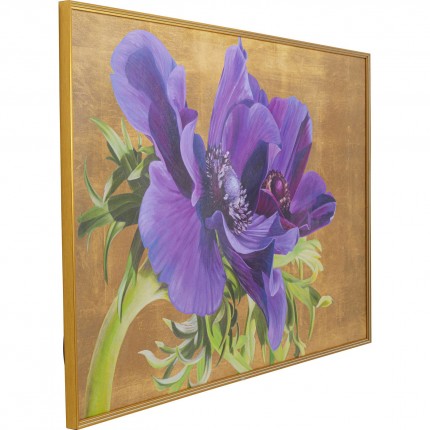 Tableau encadré fleurs violet 100x150cm Kare Design