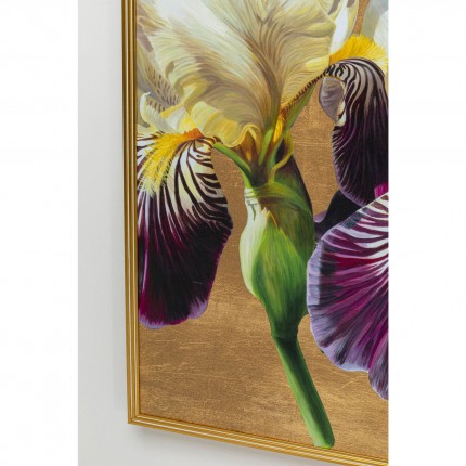 Tableau fleurs Iris 150x100cm Kare Design
