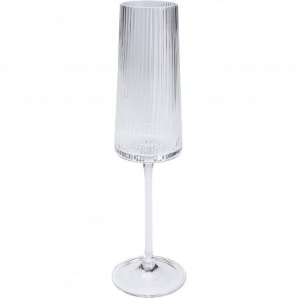 Champagne Glass Riffle (6/Set) Kare Design