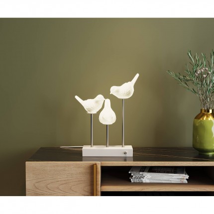 Lampe oiseaux porcelaine Kare Design