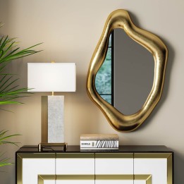 Miroir Hologram doré 119x76cm Kare Design