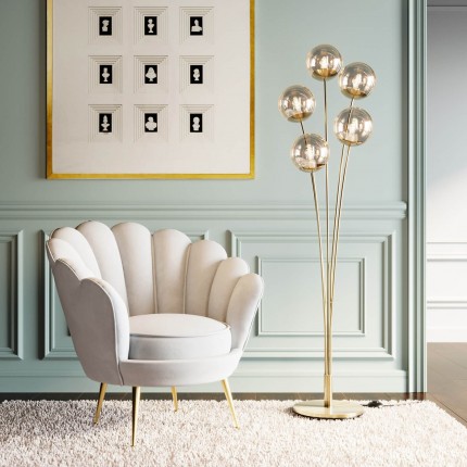 Lampadaire Five Balls laiton 158cm Kare Design
