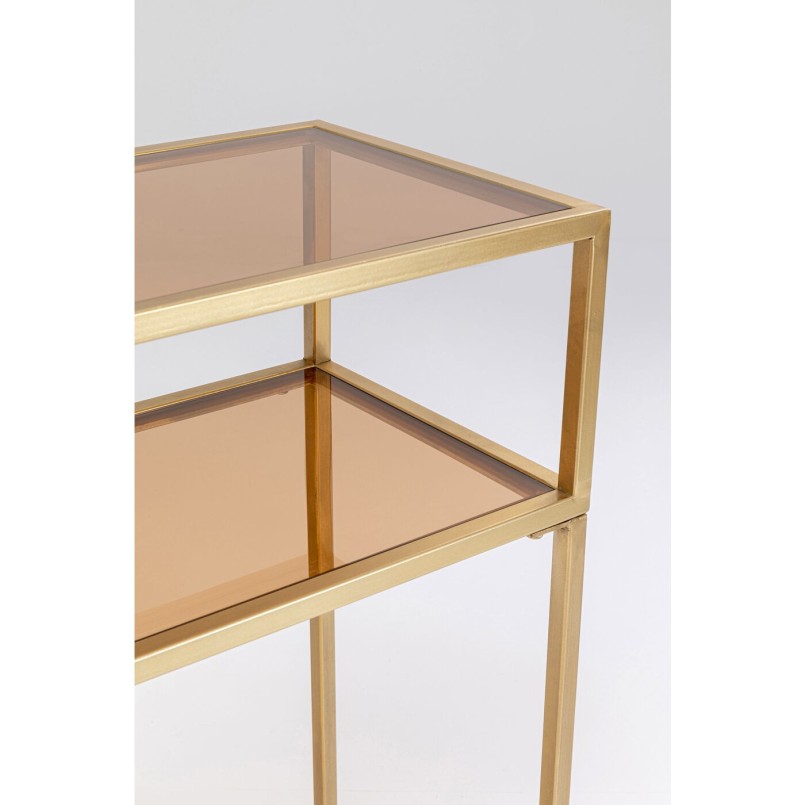 Console Loft dorée 85x80cm Kare Design