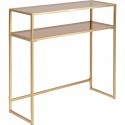 Console Loft dorée 85x80cm Kare Design