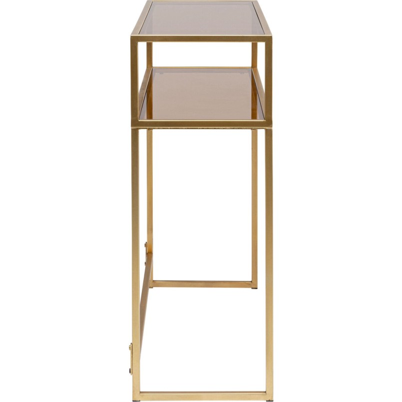 Console Loft dorée 85x80cm Kare Design