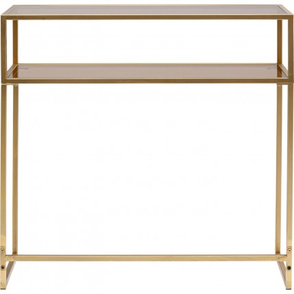 Console Loft 85x30cm dorée Kare Design