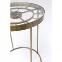 Table d'appoint horloge laiton 42cm Kare Design
