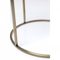 Table d'appoint horloge laiton 42cm Kare Design