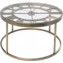 Table d'appoint horloge laiton 76cm Kare Design