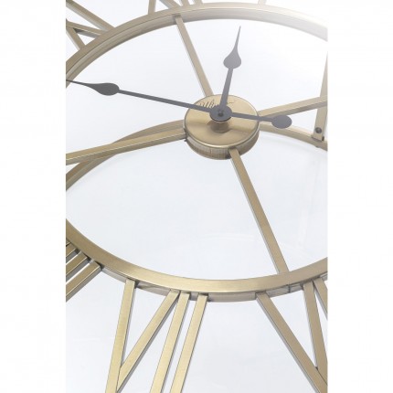 Table d'appoint horloge laiton 76cm Kare Design
