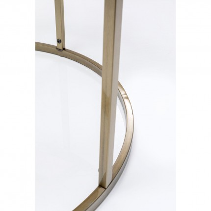 Table d'appoint horloge laiton 76cm Kare Design