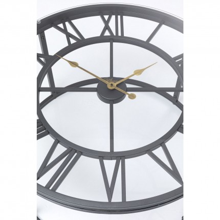 Table d'appoint horloge noir 76cm Kare Design