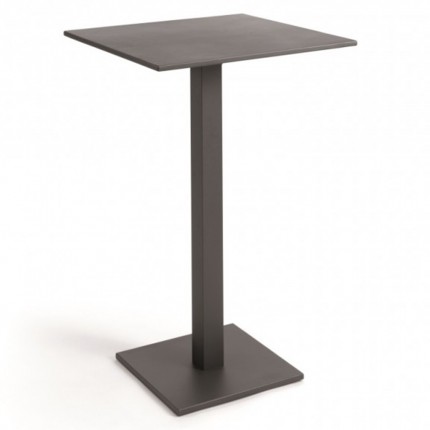 Table de bar pliante Prada 70x70cm gris anthracite Gescova