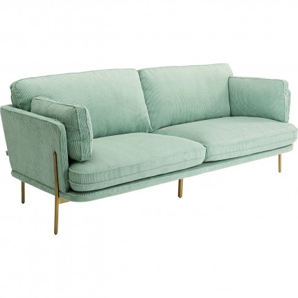 Canapé Shirly 3 places vert menthe Kare Design