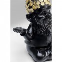 Déco nain noir fleurs zen 19cm Kare Design